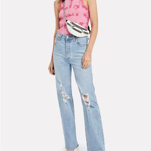 Levi’s Premium Ribcage High Waisted Straight Jeans